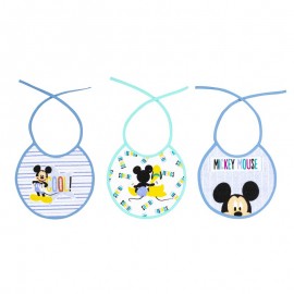 Pack de 3 baberos con lazo de "Mickey" para bebé