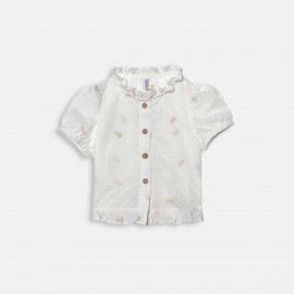 Blusas y Camisas	 Blusa bebé niña manga corta bordada Losan