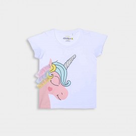 Camisetas y Polos	 Camiseta niña manga corta "Unicornio" Losan