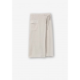 Faldas y Shorts	 Falda de lino con bolsillos para mujer de Tiffosi