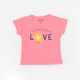 Niña	 Camiseta M/C "Love" para niña de Losan