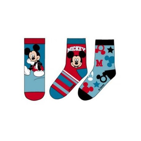 Calcetines	 Pack 3 calcetines infantil niño "Mickey"