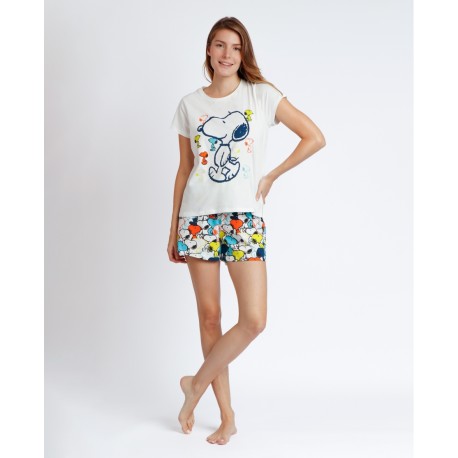 Mujer	 Pijama M/C "Snoopy" para mujer