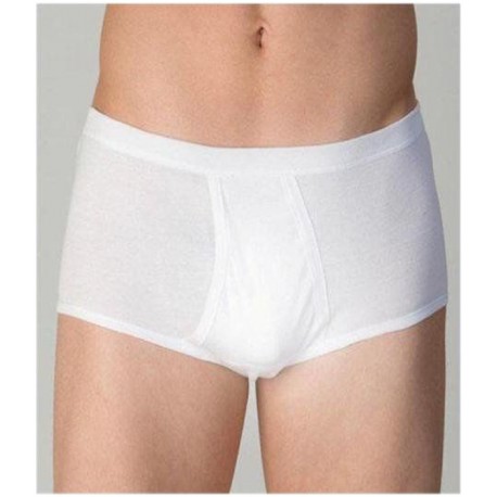 Slip algodón liso abertura para hombre