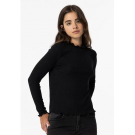 Camiseta cuello perkin canalé niña de Tiffosi