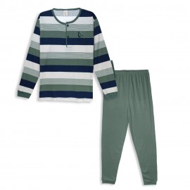 Pijamas	 Pijama rayas algodón para hombre