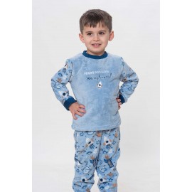 Pijamas	 Pijama "Espacio" de coralina para niño