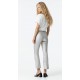 Mujer	 Pantalón cropped flare tiro alto metalizado Tiffosi