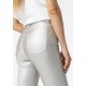 Mujer	 Pantalón cropped flare tiro alto metalizado Tiffosi