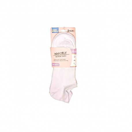 Pack tres calcetines invisibles para mujer