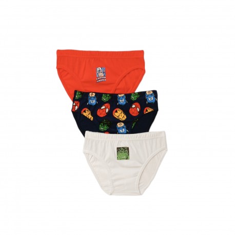 Slips y Boxers	 Pack 3 slips niño Avengers