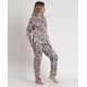 Pijama mujer flores