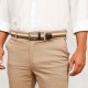 Pantalón chino con cinturón para hombre 