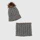 Conjunto bebé gorro + cuello