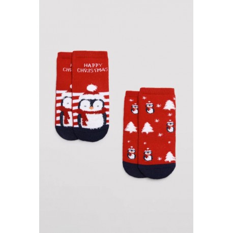 Pack 2 calcetines bebé Navidad de Ysabel Mora