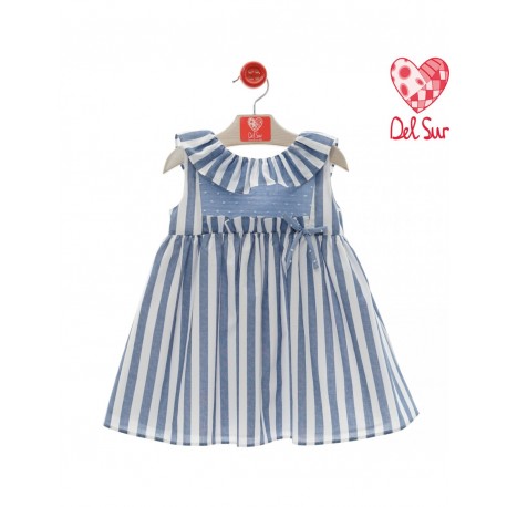 Vestido infantil rayas Del Sur