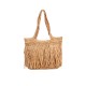 Bolso rafia flecos