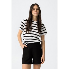 Camiseta mujer M/C rayas