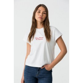 Camiseta letras rojas Tiffosi