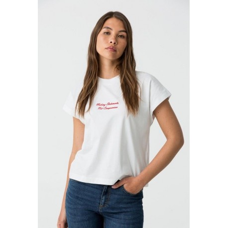 Camiseta letras rojas Tiffosi