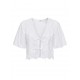 Blusa perforada lazos JDY