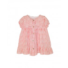 Vestido rayas botones