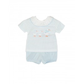 Pijama rayas "Patos"