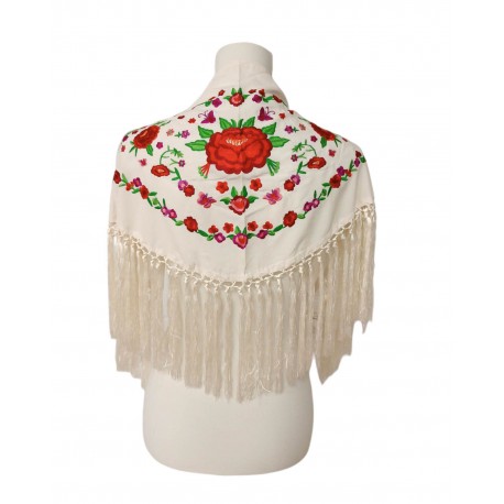Mantoncillo flamenca bordado niña