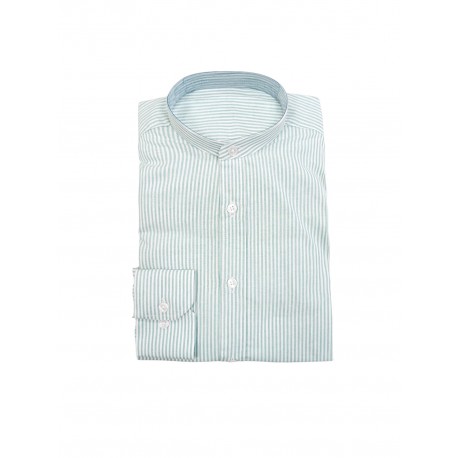 Camisa lino cuello mao