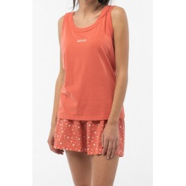 Pijama mujer tirantes algodón flores