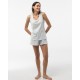 Pijama mujer tirantes algodón flores