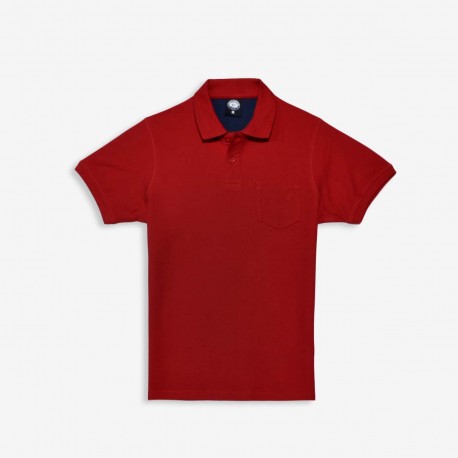 Polo básico de manga corta para hombre
