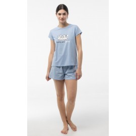 Pijama manga corta "Cebras"