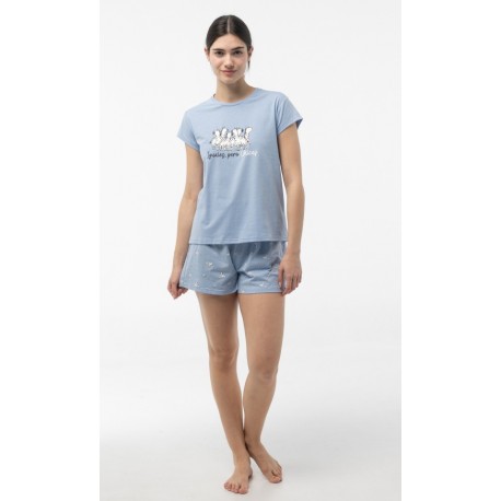 Pijama manga corta "Cebras"