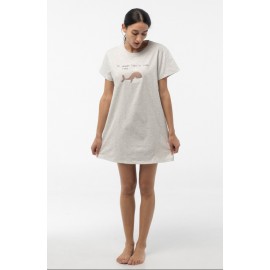 Camisón manga corta "Ballena"
