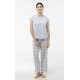 Pijama cuadros "Bonjour"