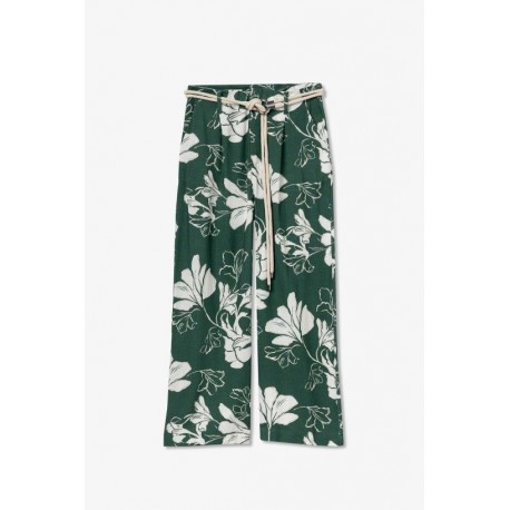 Pantalón lino cinturón Tiffosi