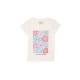 Camiseta niña manga corta flores Losan
