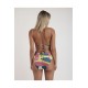 Bañador multicolor brillos