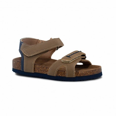Sandalia piel velcro