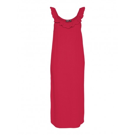 Vestido midi volantes Pieces
