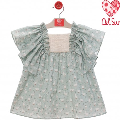 Vestido "patos" para niña Del Sur