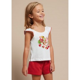 Conjunto short y camiseta para niña de Mayoral