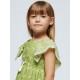 Vestido bordado contraste niña