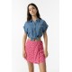 Falda pantalón con estampado flores para niña Tiffosi