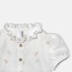 Blusa bebé niña manga corta bordada Losan