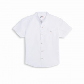 Camisa niño manga corta cuello mao Losan