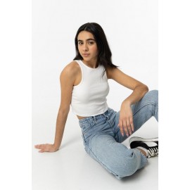 Top acanalado S/M para niña de Tiffosi