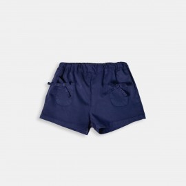 Short infantil niña bolsillos con lazo 