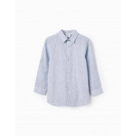 Camisa rayas de lino para niño de Zippy